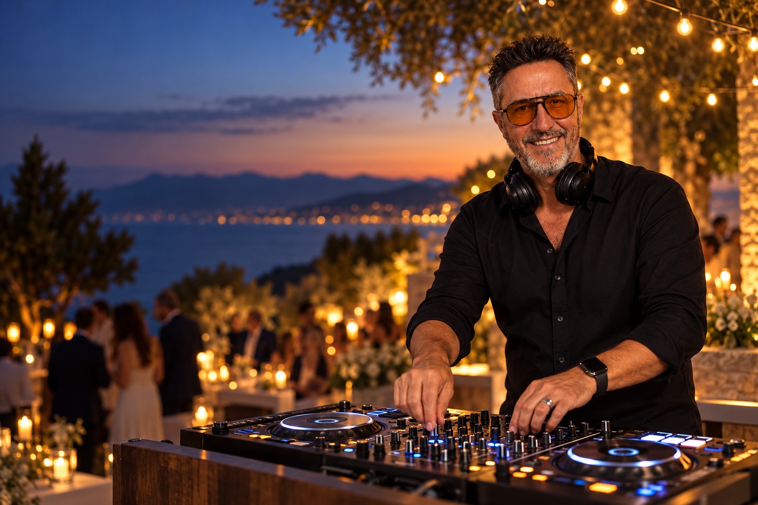 DjtofolMusic mezclando música durante una celebración al aire libre